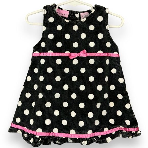 Girls 12M Dress Bundle Lot Carters Boho Floral Embroidered Sleeveless Polka Dot - Picture 11 of 12